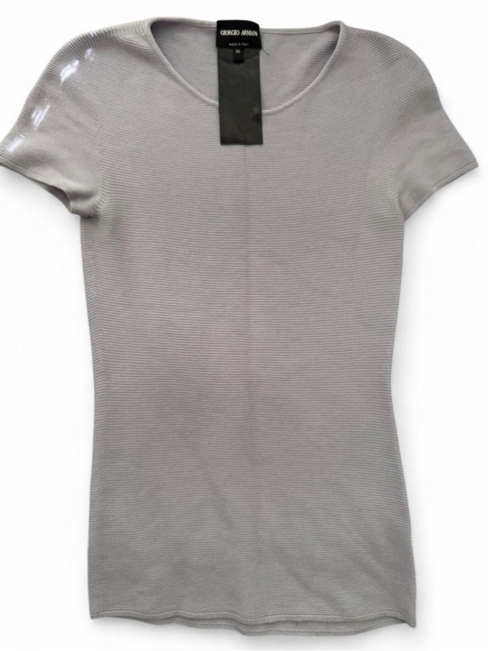 Giorgio Armani Women's Short Sleeve Crewneck Top - Lavender